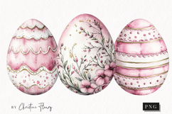 Soft Girly Easter Eggs | Easter PNG Product Image 1