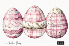 Soft Girly Easter Eggs | Easter PNG Product Image 1