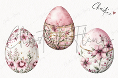 Soft Girly Easter Eggs | Easter PNG Product Image 3