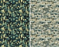 Collection of seamless patterns in soft neutral colors Product Image 6