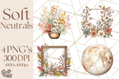 Soft Minimal Neutrals PNG, Beige Taupe Cream Clipart Product Image 1