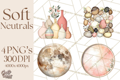 Soft Minimal Neutrals PNG, Beige Taupe Cream Clipart Product Image 1