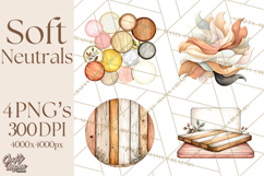 Soft Minimal Neutrals PNG, Beige Taupe Cream Clipart Product Image 1