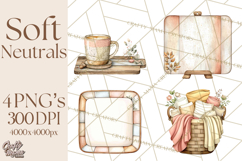 Soft Minimal Neutrals PNG, Beige Taupe Cream Clipart Product Image 1