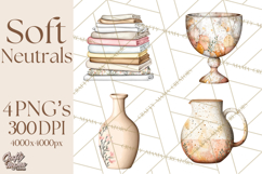 Soft Minimal Neutrals PNG, Beige Taupe Cream Clipart Product Image 1