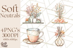 Soft Minimal Neutrals PNG, Beige Taupe Cream Clipart Product Image 1