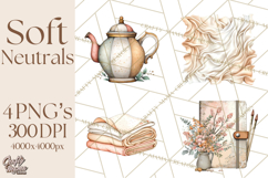 Soft Minimal Neutrals PNG, Beige Taupe Cream Clipart Product Image 1