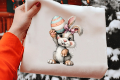 Soft Pastel Easter Bunny Clipart Product Image 2