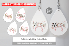 Pastel MOM Animal Print Earring Product Image 1