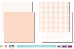 Cute peach digital backgrounds set
