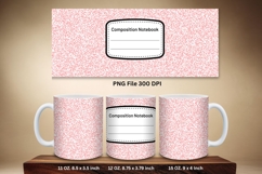 11oz &amp; 15oz Mug Composition Book Design Teacher School Theme Product Image 1