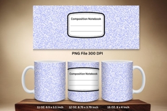 11oz &amp; 15oz Mug Composition Book Design Teacher School Theme Product Image 1