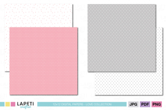 Soft modern digital papers for scrapbooking