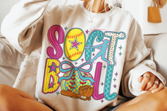 Preppy Softball PNG, Softball Mama PNG, Game Day Softball Product Image 1