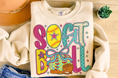 Preppy Softball PNG, Softball Mama PNG, Game Day Softball Product Image 4