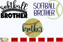 Softball Brother SVG | Softball SVG | Sport SVG |Brother SVG Product Image 2