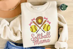 Softball Mama PNG, Softball Mama Coquette Bow PNG Product Image 2