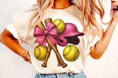 Softball Coquette PNG, Softball Mama PNG, Pink Softball PNG Product Image 2