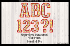 Softball Daisy Crochet Alpha, Sublimation Png, Team Sports Product Image 1