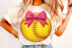 Softball Faux Yarn PNG, Softball Mama PNG, Game Day Softball Product Image 3