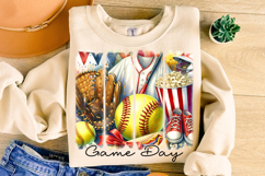 Softball Brushstroke PNG, Softball Coquette PNG, Game Day Product Image 3
