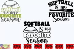 Softball Is My Favorite Season SVG | Softball SVG |Sport SVG Product Image 3
