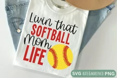 Softball Mom SVG | Softball SVG | Softball Sublimation Product Image 1