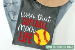 Softball Mom SVG | Softball SVG | Softball Sublimation Product Image 2