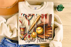 Softball Brushstroke PNG, Softball Mama PNG, Game Day PNG Product Image 3