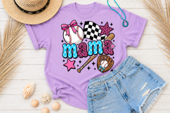 Softball Mama PNG, Retro Softball Mom Sublimation Product Image 2