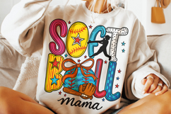 Softball Mama PNG, Preppy Softball PNG, Softball Coquette Product Image 1