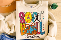 Softball Mama PNG, Preppy Softball PNG, Softball Coquette Product Image 3