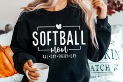 Softball Mom SVG, Softball Svg, Mom Life Svg, Game Day Svg Product Image 1