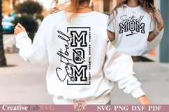 Crazy Proud Always Loud Softball Mom, Softball Mom SVG Product Image 1