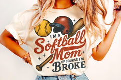Softball PNG, Funny Softball PNG, Softball Mom PNG, Game Day Product Image 2