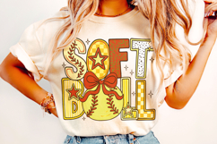 Retro Softball PNG, Softball Mama PNG, Game Day Softball PNG Product Image 2
