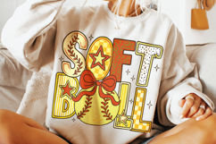 Retro Softball PNG, Softball Mama PNG, Game Day Softball PNG Product Image 3