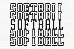 Softball SVG Cut File, Sports Team Svg, T Shirt Design Product Image 1
