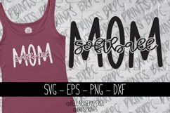 Softball Mom | Sports Mom Life | Cute Mom Text SVG Product Image 1
