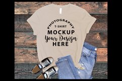 Bella Canvas 3001 t-shirt mock-up SOFT CREAM Product Image 1