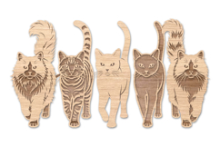 Soho Cat Laser Cut Wall Decor SVG Product Image 2