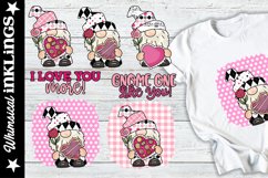 So In Love Gnomes-Valentine&#039;s Day Sublimation Clipart Product Image 1