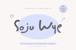 Soju Wye - Doodly Korean Typeface Font Product Image 1