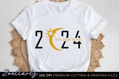 Total Solar Eclipse 2024 SVG Cut File Eclipse T-shirt Design Product Image 2