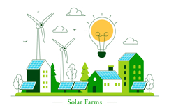 10 Solar Farms Illustration Product Image 4