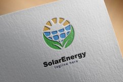 solar green energy logo design vector illustration Product Image 2