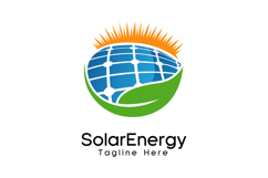 solar energy logo renewable green energy vector illustration Product Image 1