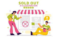 9 Sold Out Announcement Illustration Product Image 1