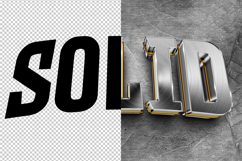 Solid 3D editable text effect Product Image 2