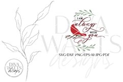 I Am Always With You SVG | Red Cardinal Christmas Design Product Image 10